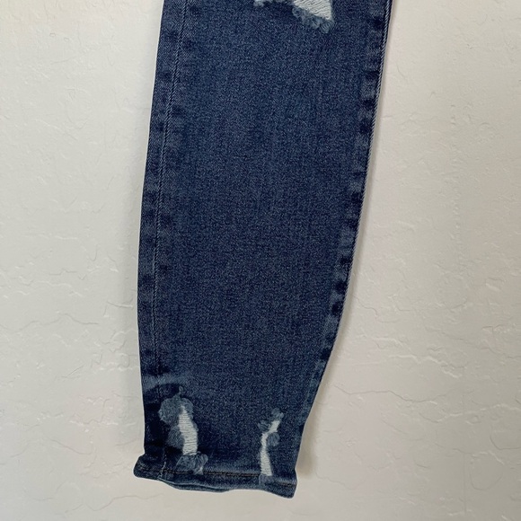 Good American Good Waist Distressed Ankle Skinny Jeans size 00 / 24 - Picture 4 of 13